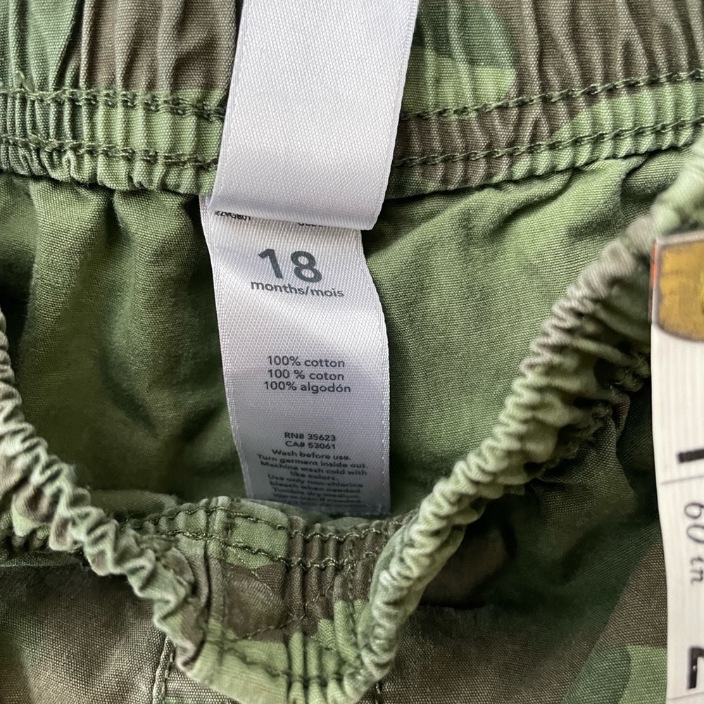 Carters Boys 18 Months Camouflage Pants - Picture 4 of 6